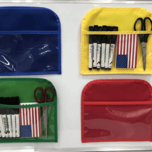 Magnetic storage pocket chart