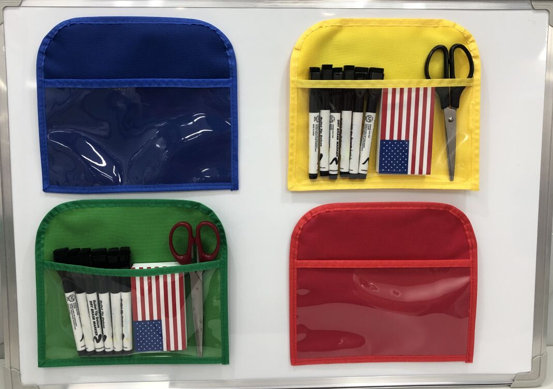 Magnetic storage pocket chart