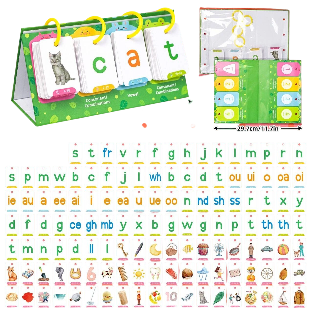 Phonics & Spelling Learning Cards Set